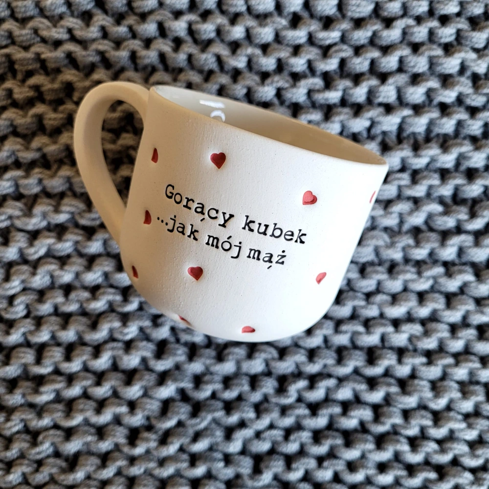 Filiżanka GORĄCY KUBEK...JAK MÓJ MĄŻ 250 ml