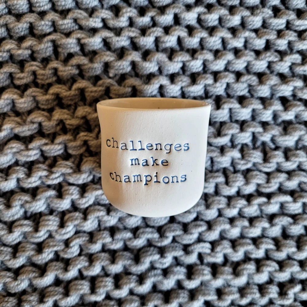 Czarka do espresso CHALLENGES MAKE CHAMPIONS 60 ml